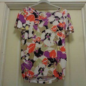 ASIAN INSPIRED TEXTURED FLORALS BLOUSE PM